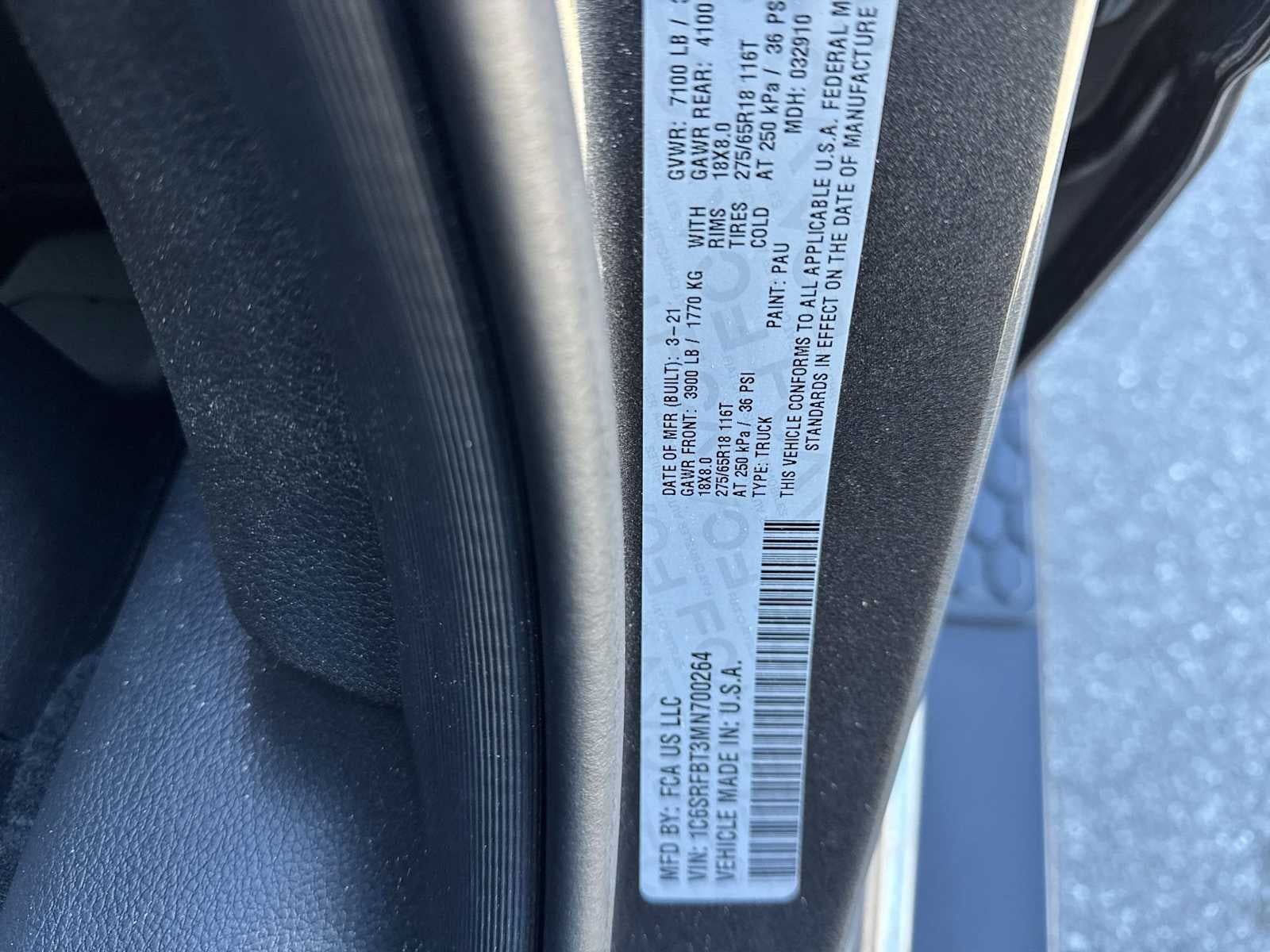 RAM 1500 Big Horn 2021