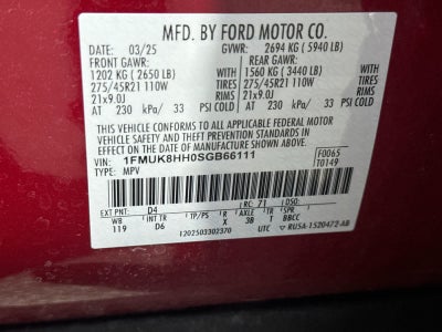 Ford Explorer Platinum 2025