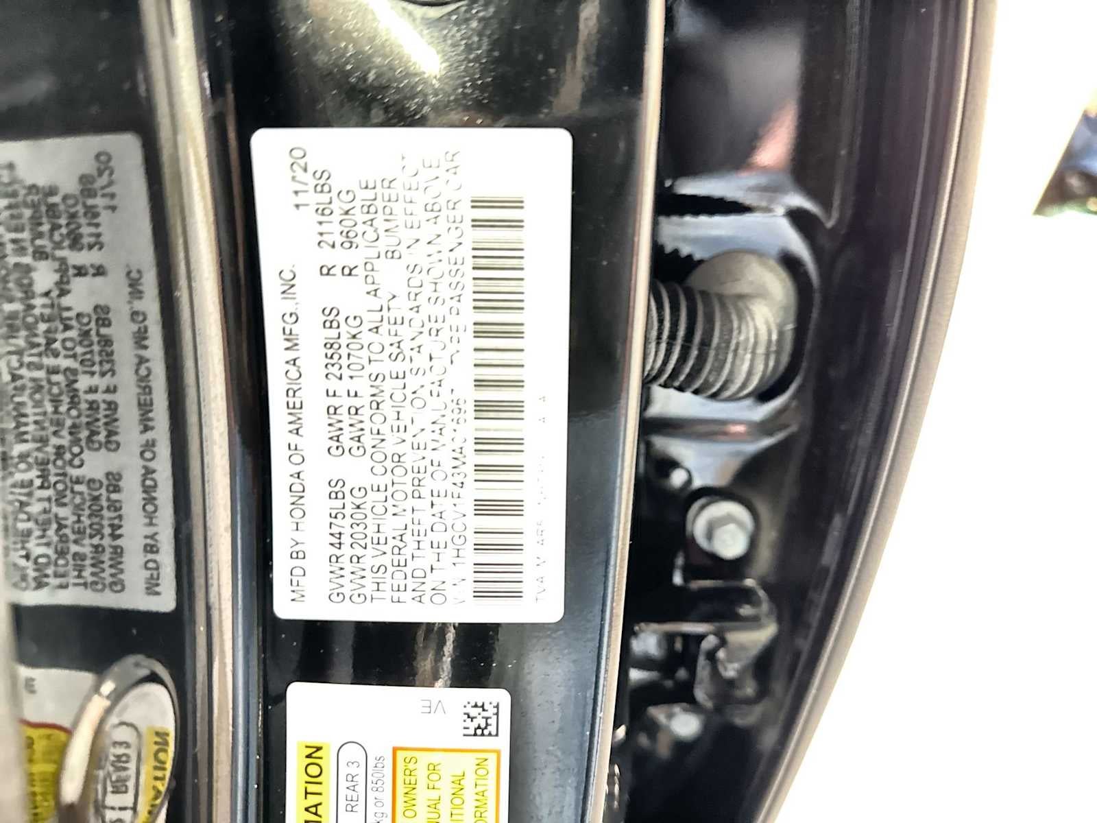 Honda Accord Sedán Sport SE 2021