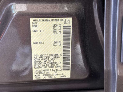Nissan Altima 2.5 SV de 2015