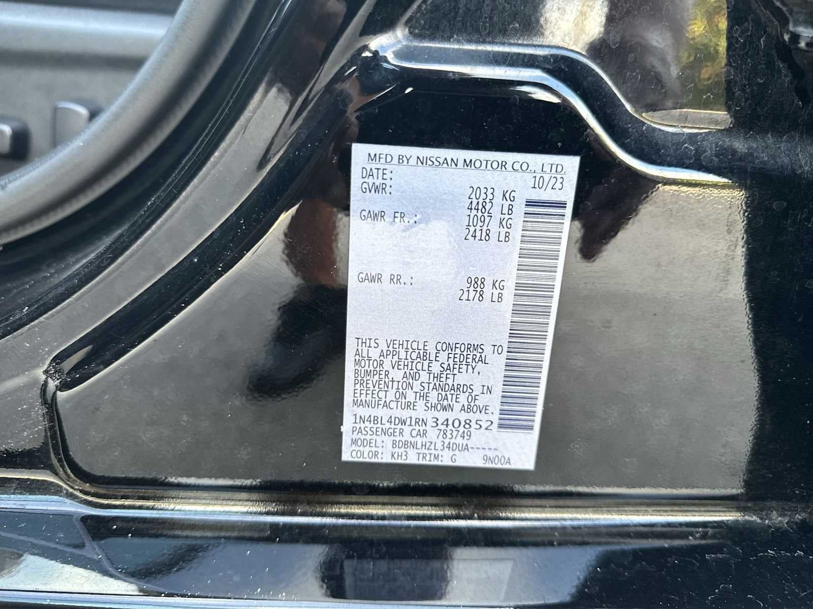 Nissan Altima 2.5 SV 2024