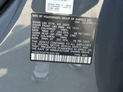 2026 Volkswagen Atlas Cross Sport 2.0T SEL R-Line Negro