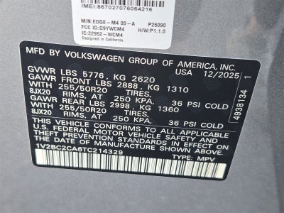 2026 Volkswagen Atlas Cross Sport 2.0T SEL