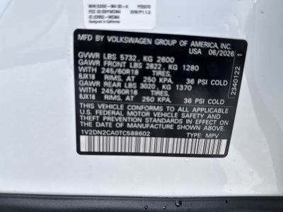 2026 Volkswagen Atlas 2.0T SE
