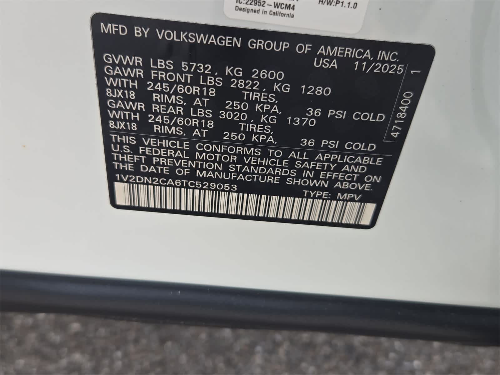 2026 Volkswagen Atlas 2.0T SE