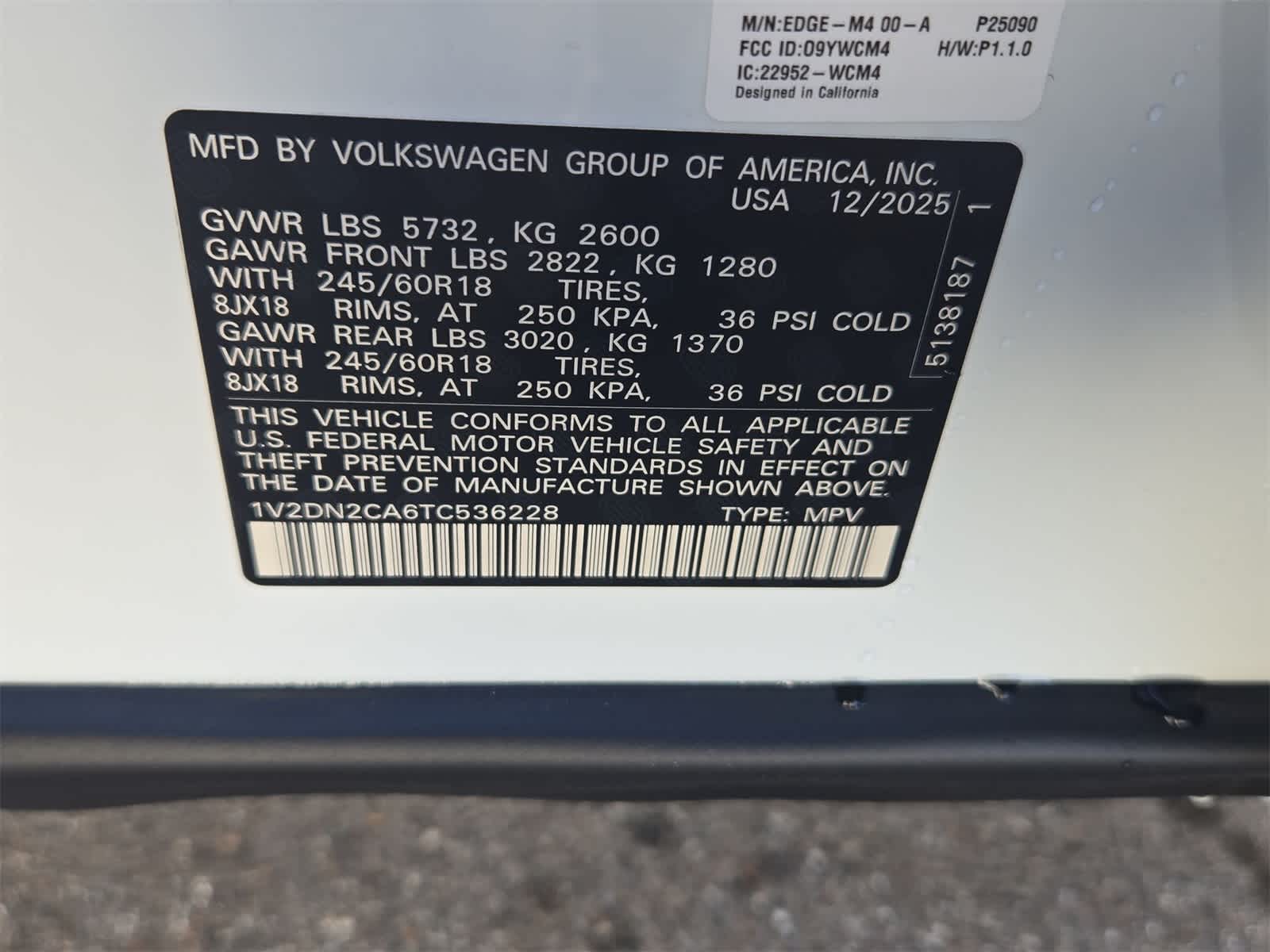 2026 Volkswagen Atlas 2.0T SE