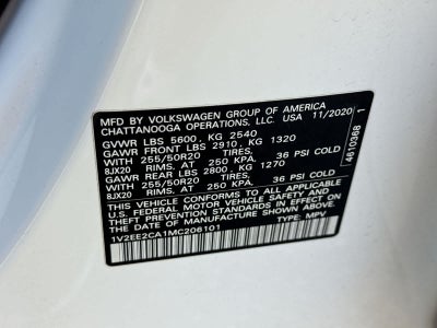 Volkswagen Atlas Cross Sport 3,6 L V6 SEL 2021