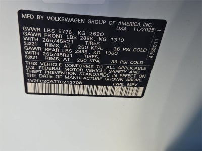 2026 Volkswagen Atlas Cross Sport 2.0T SEL Premium R-Line