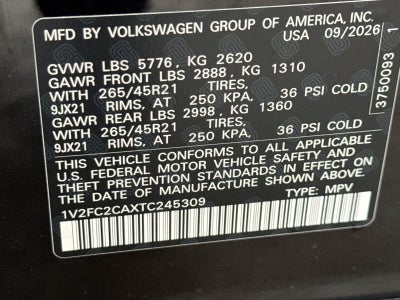 Volkswagen Atlas Cross Sport SEL Premium R-Line 2026