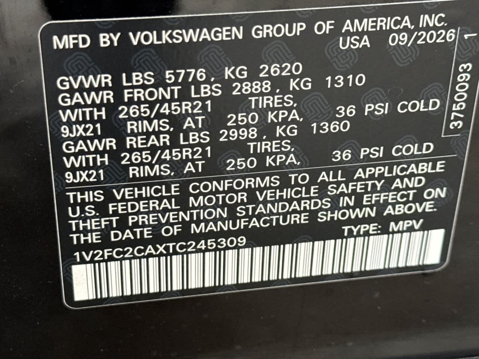 Volkswagen Atlas Cross Sport SEL Premium R-Line 2026