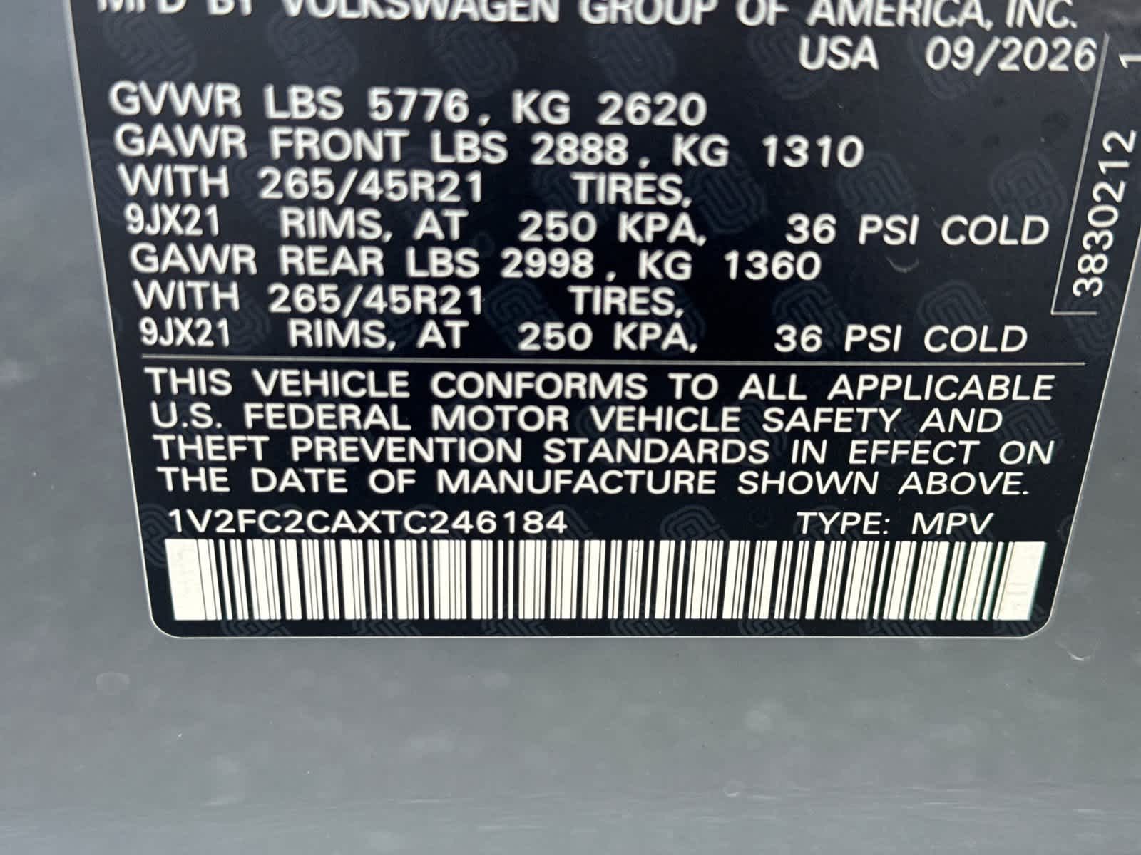 Volkswagen Atlas Cross Sport SEL Premium R-Line 2026