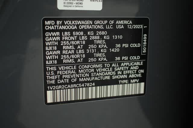 2024 Volkswagen Atlas 2.0T Peak Edition SEL