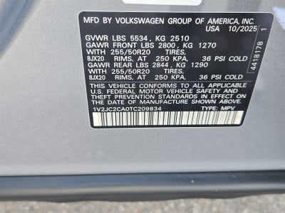 2026 Volkswagen Atlas Cross Sport 2.0T SE con tecnología