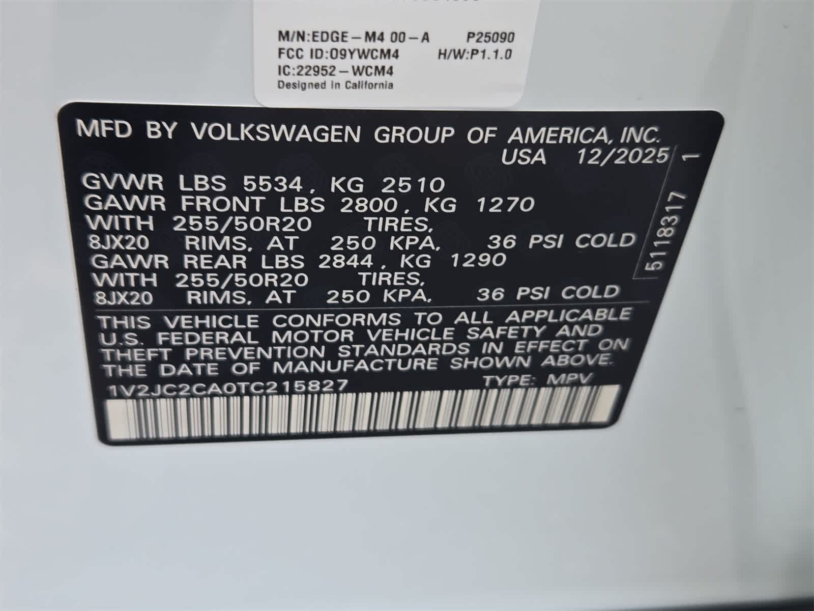 2026 Volkswagen Atlas Cross Sport 2.0T SE con tecnología