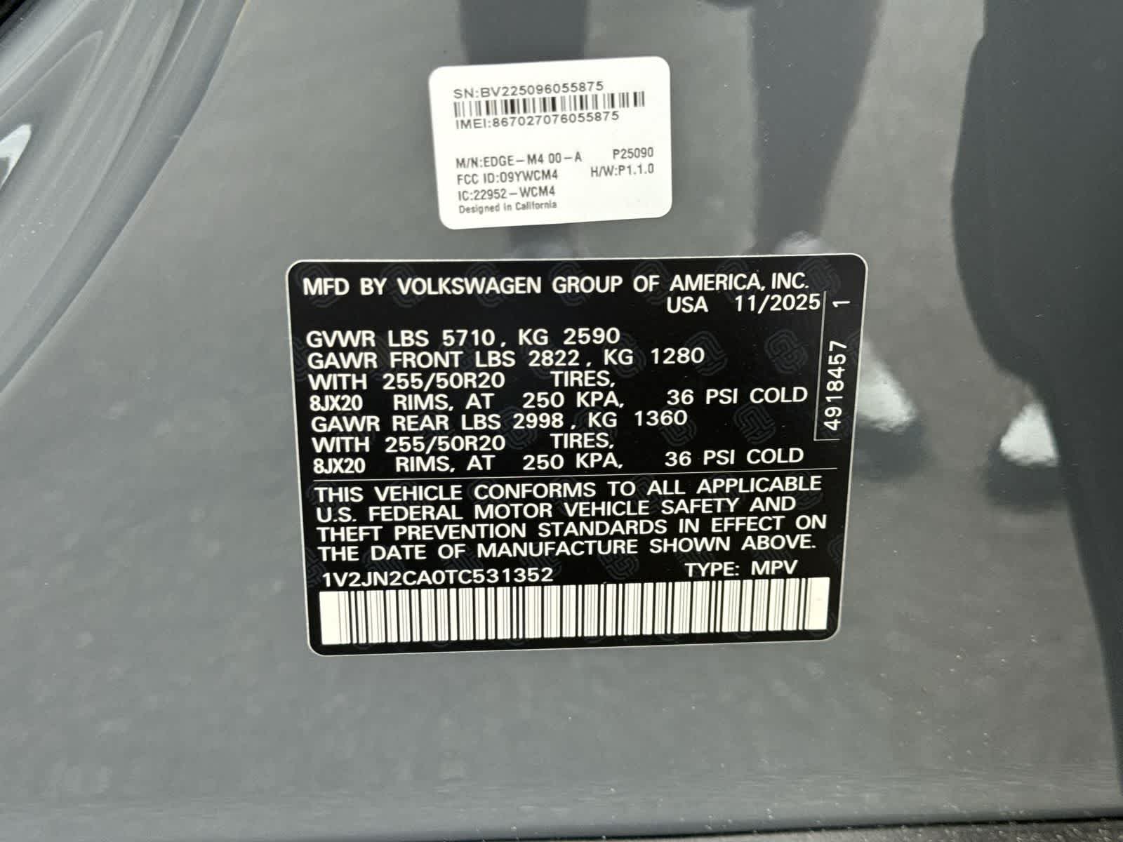 Volkswagen Atlas 2.0T SE con tecnología 2026