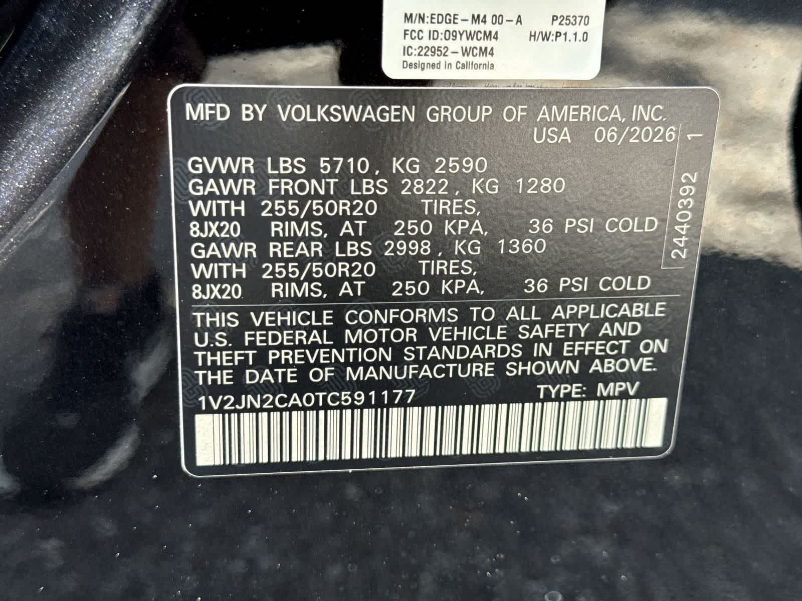 Volkswagen Atlas 2.0T SE con tecnología 2026