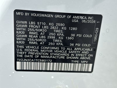 Volkswagen Atlas 2.0T SE con tecnología 2026