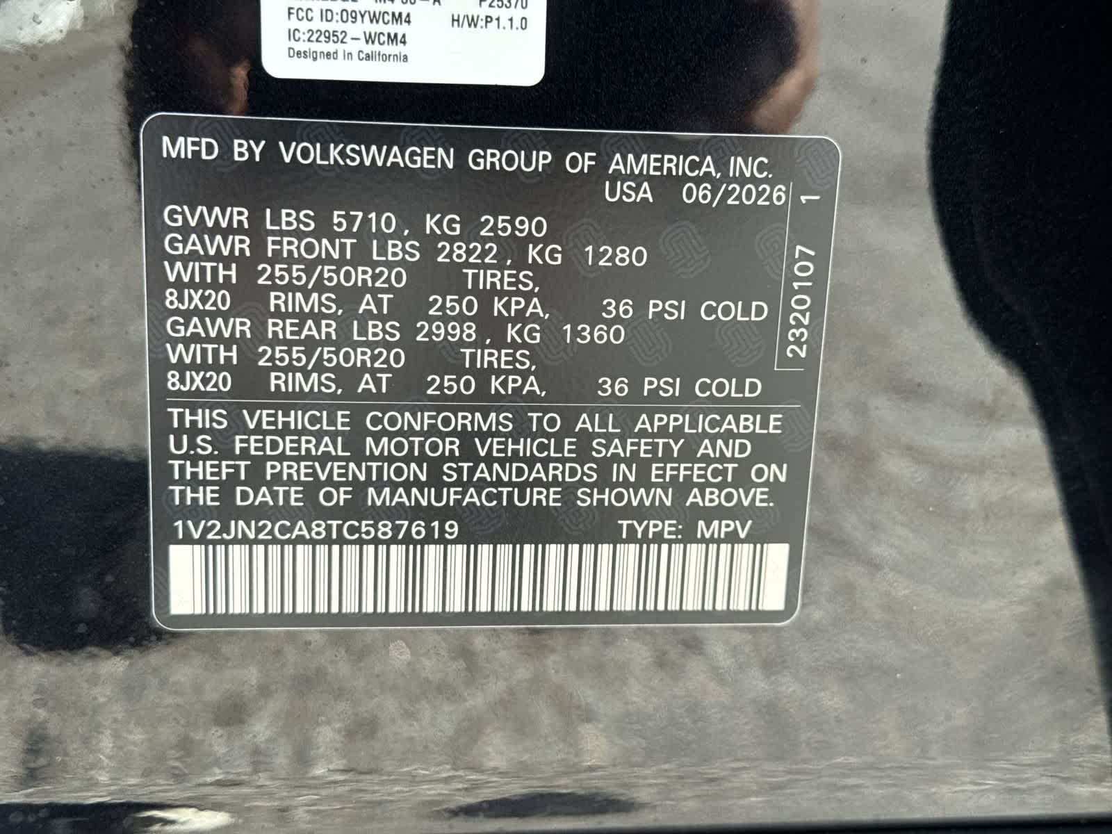 Volkswagen Atlas 2.0T SE con tecnología 2026