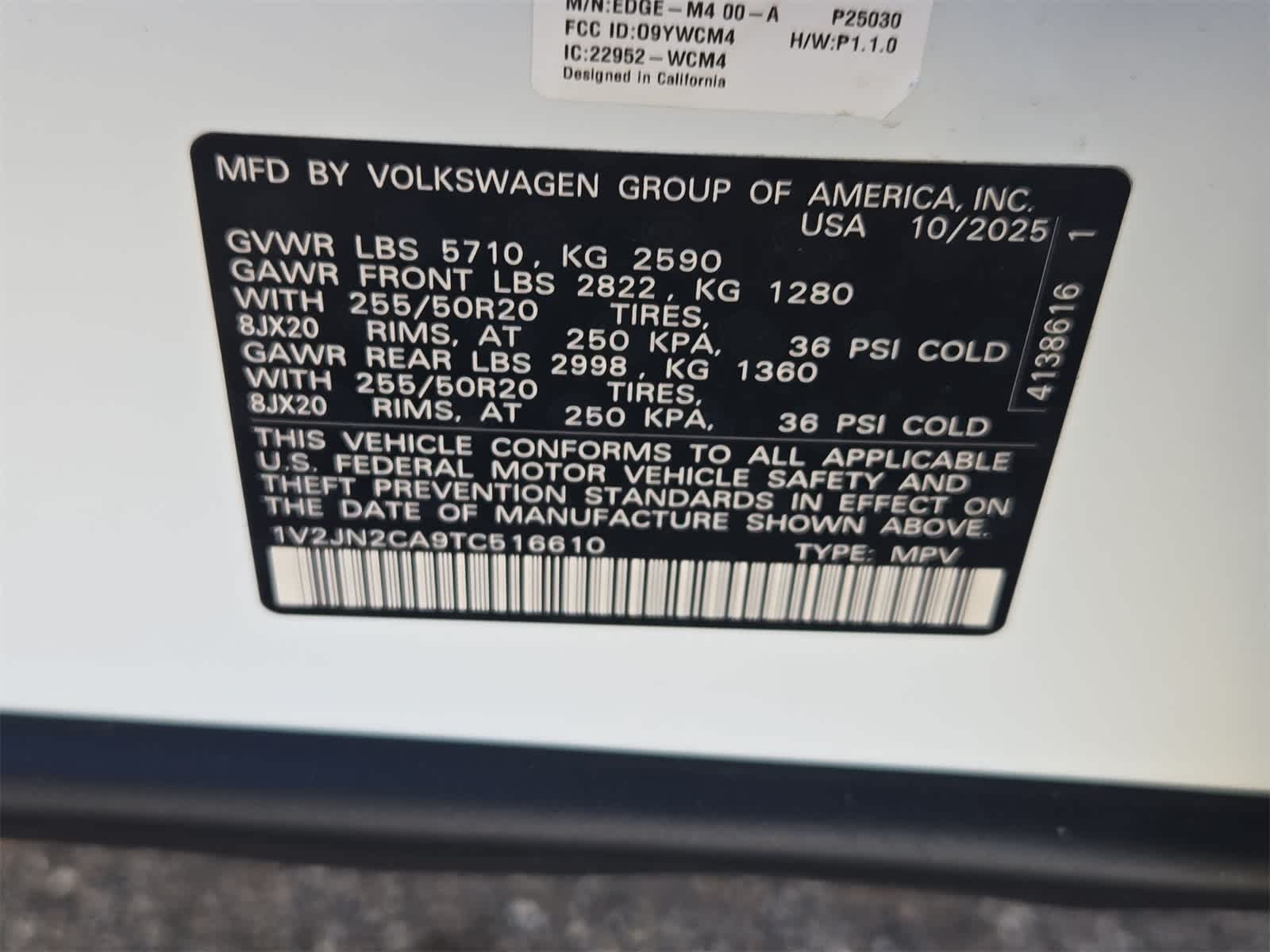 Volkswagen Atlas 2.0T SE con tecnología 2026