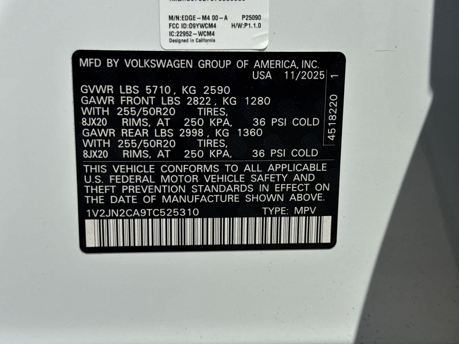 Volkswagen Atlas 2.0T SE con tecnología 2026