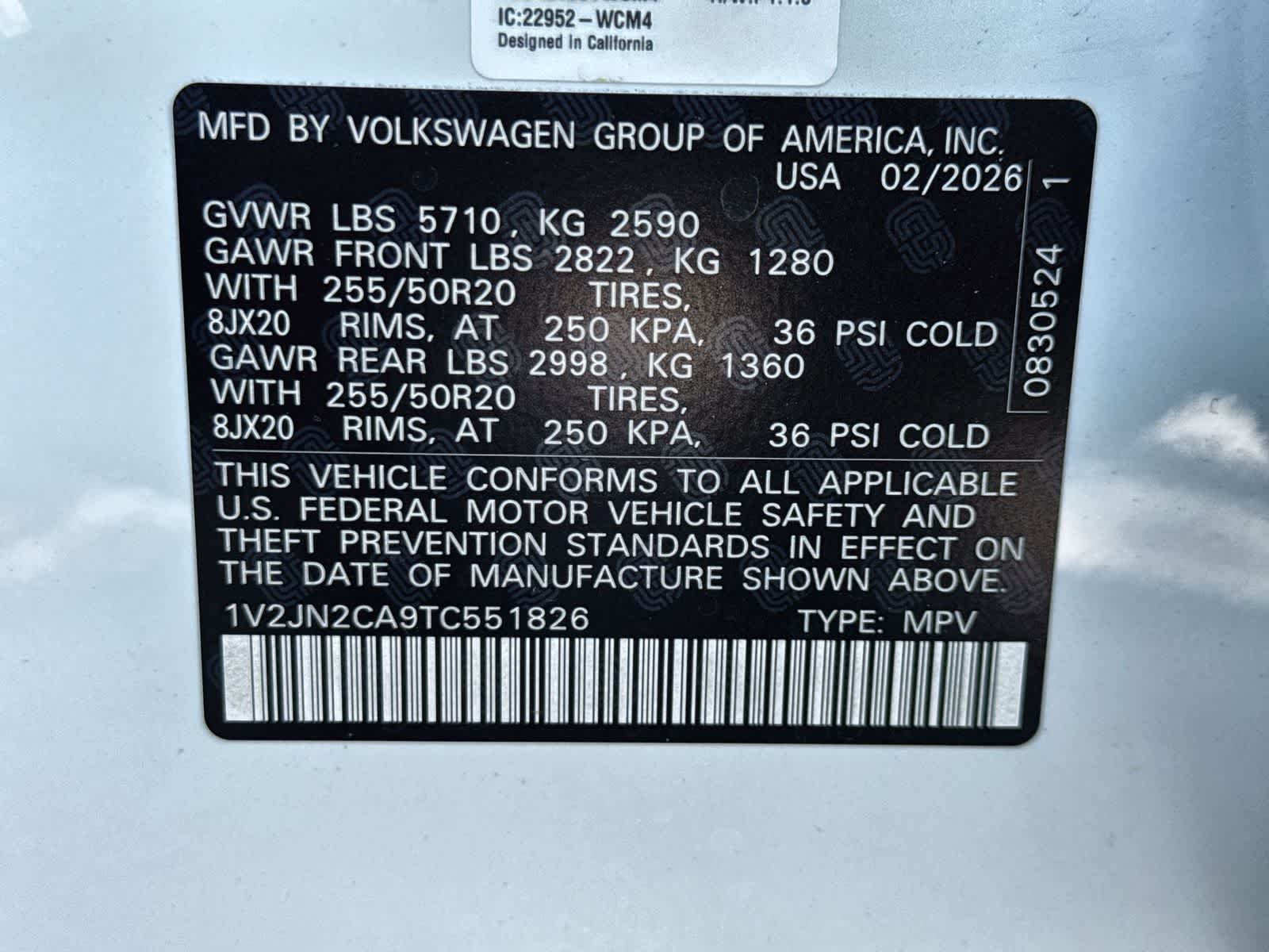 Volkswagen Atlas 2.0T SE con tecnología 2026