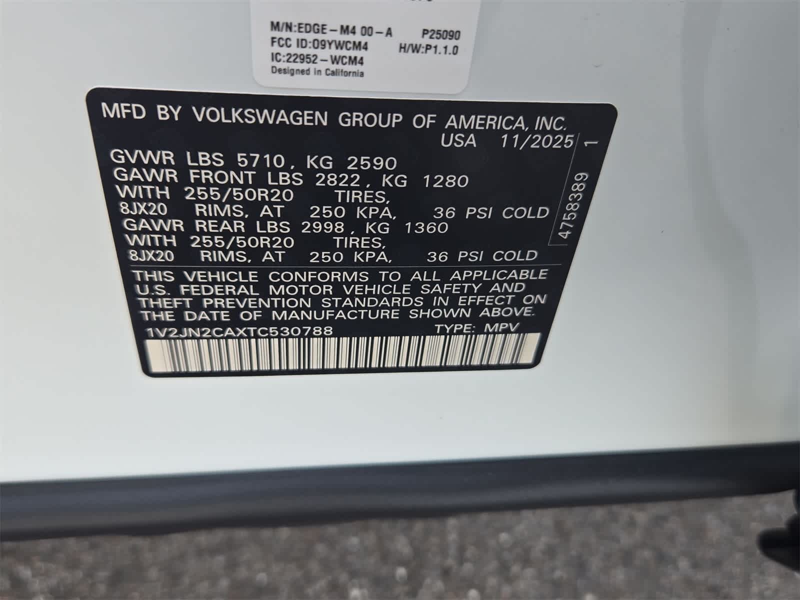 Volkswagen Atlas 2.0T SE con tecnología 2026