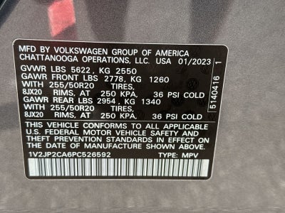 Volkswagen Atlas 2.0T SE con paquete Technology de 2023