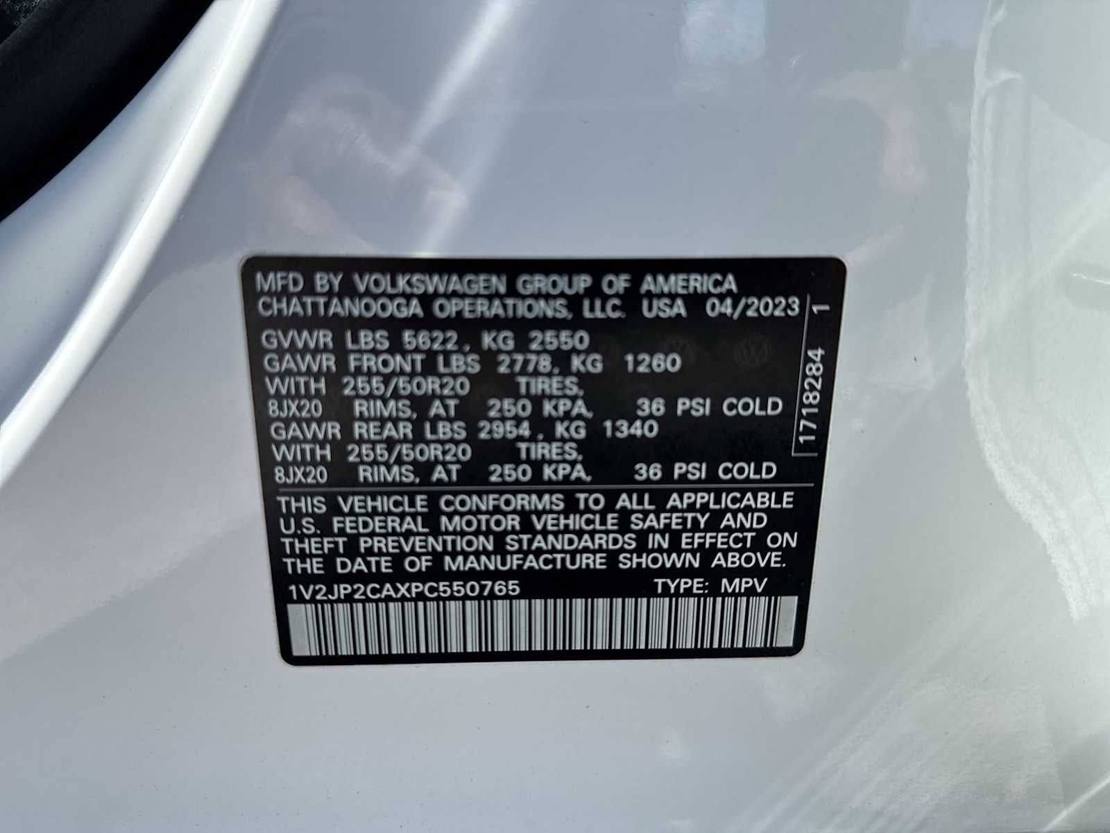 Volkswagen Atlas 2.0T SE con paquete Technology de 2023