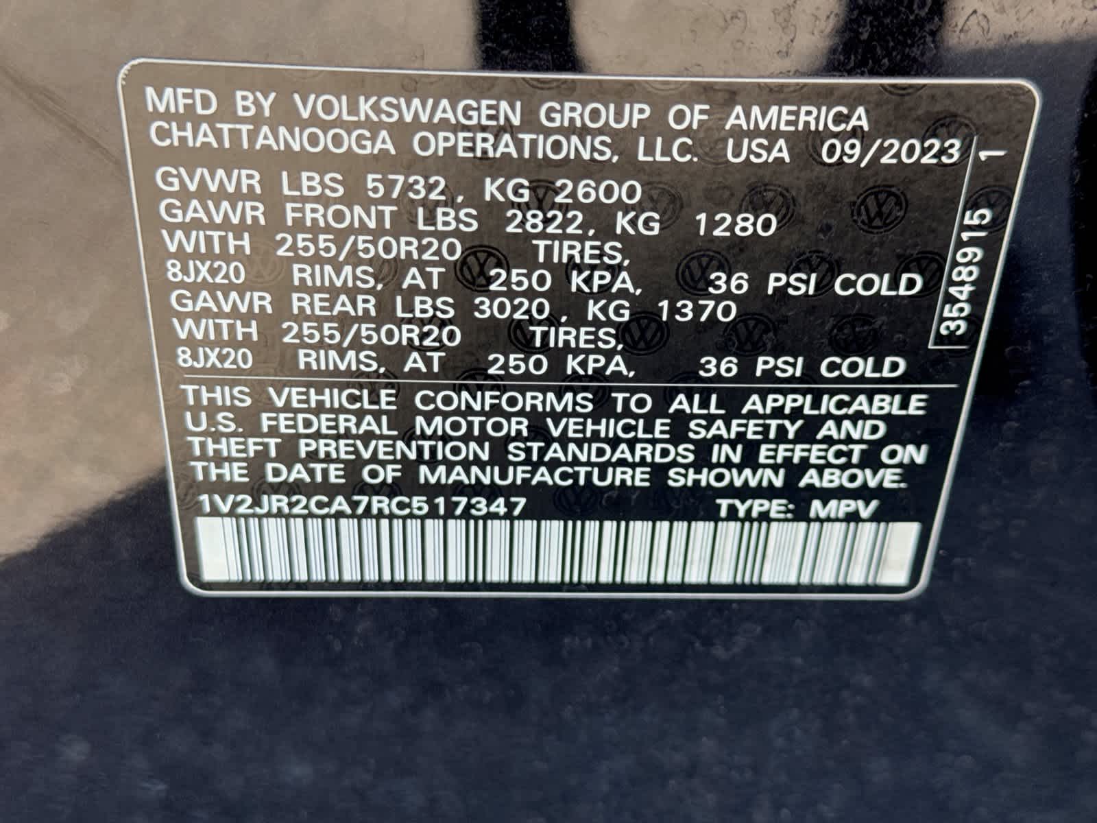 2024 Volkswagen Atlas 2.0T SE c/Tecnología
