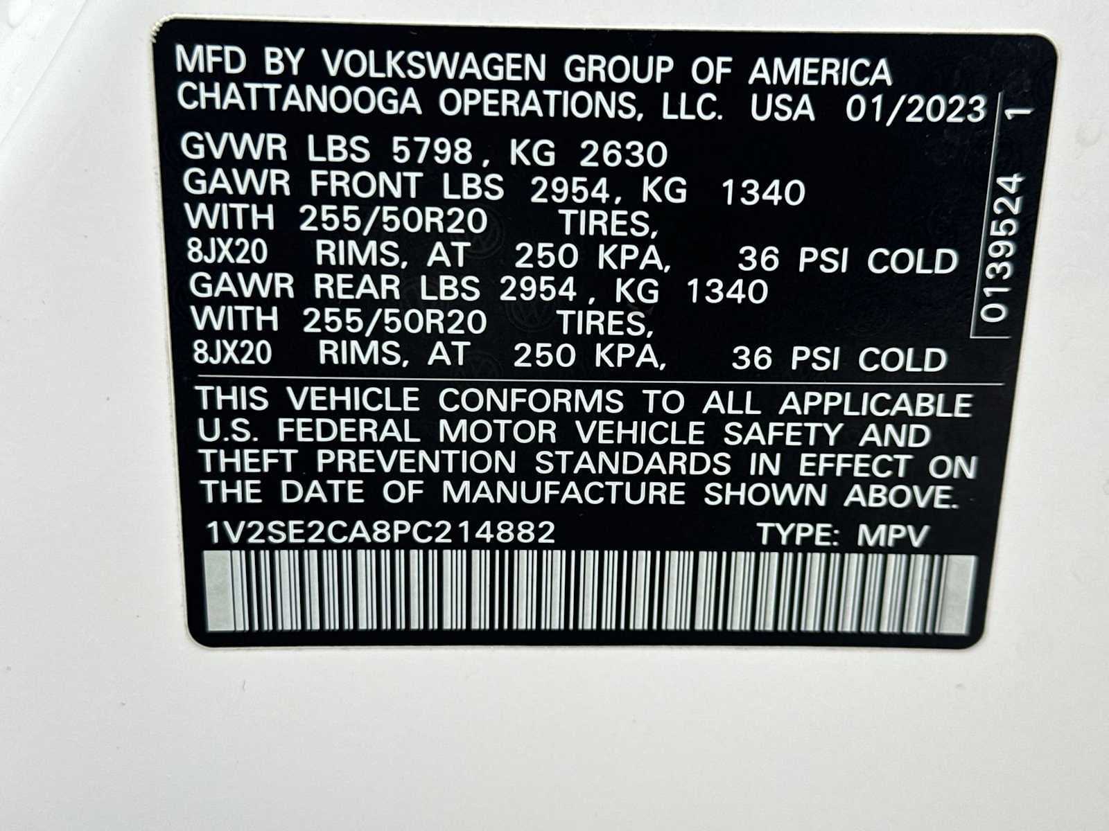 Volkswagen Atlas Cross Sport 3.6L V6 SEL R-Line Negro 2023