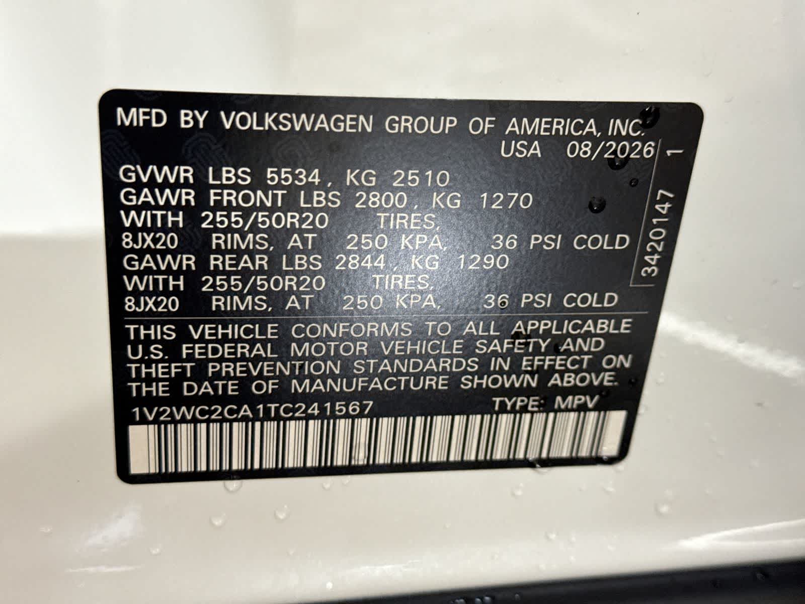2026 Volkswagen Atlas Cross Sport 2.0T SE con tecnología