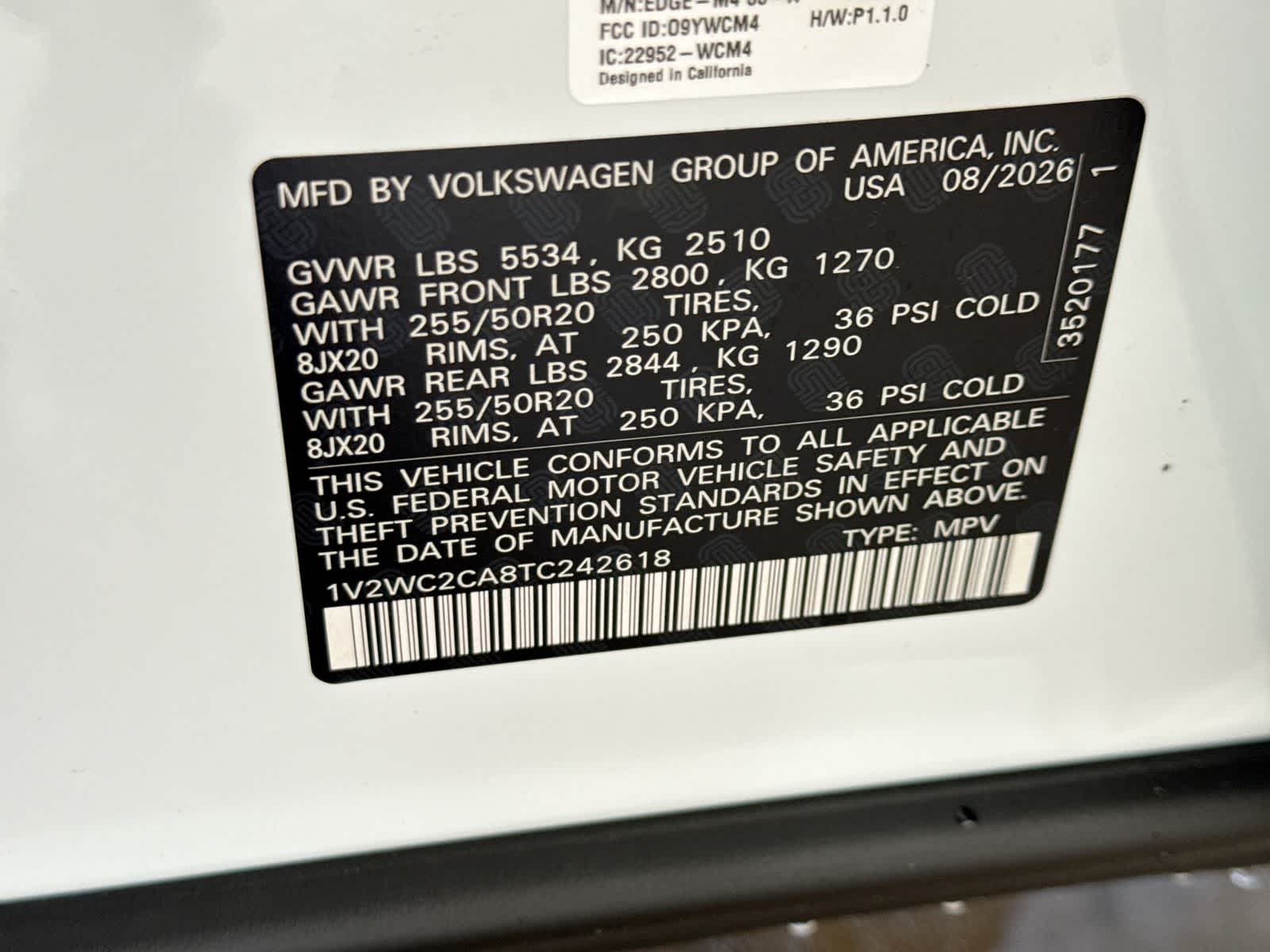 2026 Volkswagen Atlas Cross Sport 2.0T SE con tecnología