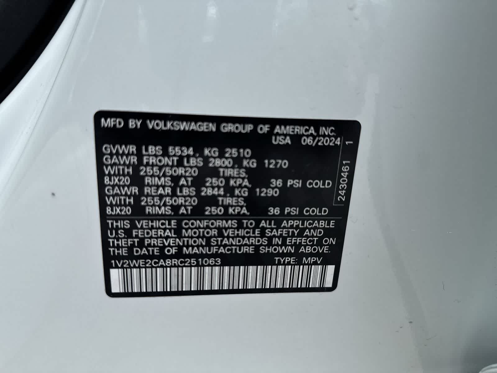 2024 Volkswagen Atlas Cross Sport 2.0T SE c/Tecnología