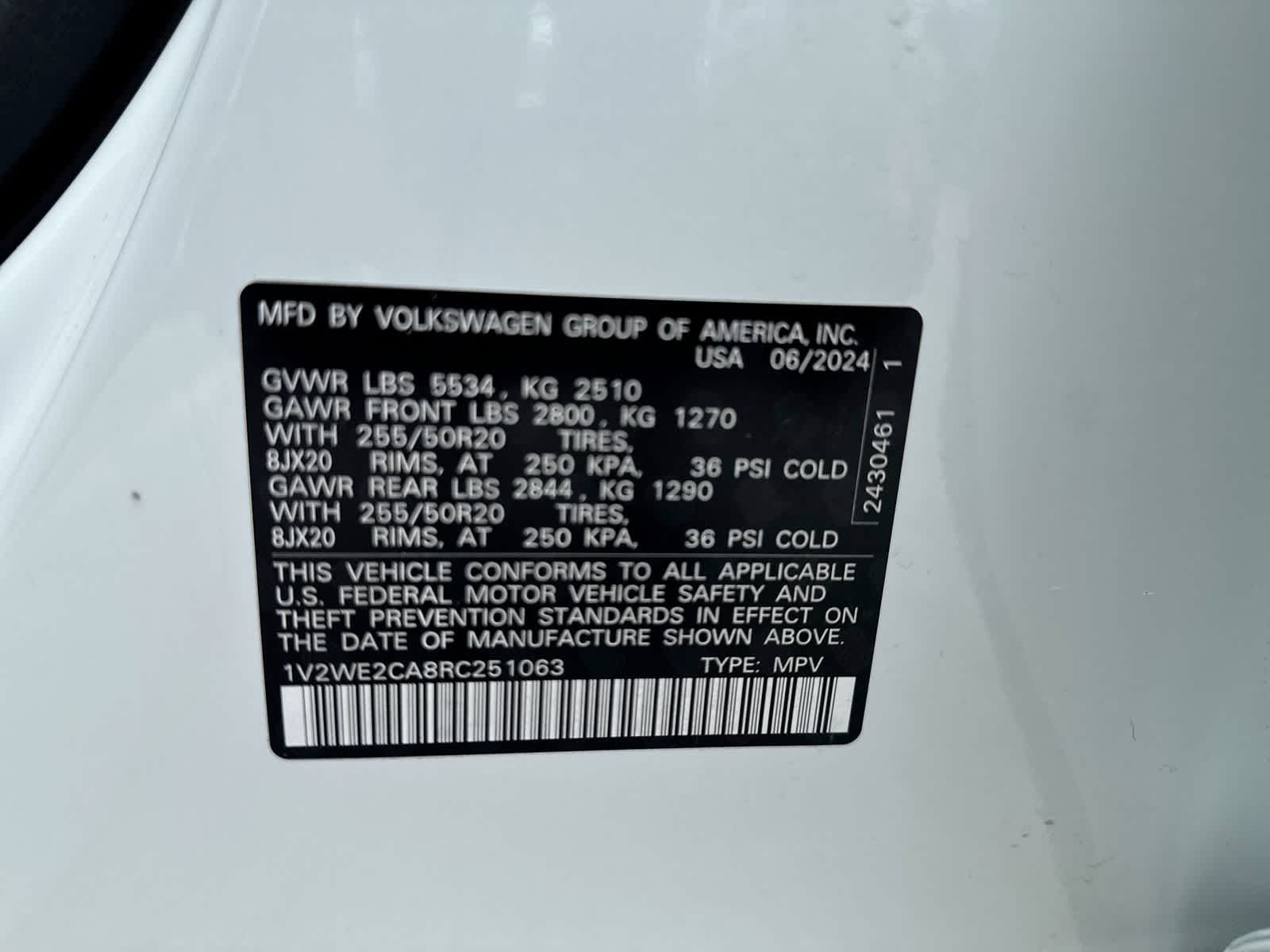 2024 Volkswagen Atlas Cross Sport 2.0T SE c/Tecnología