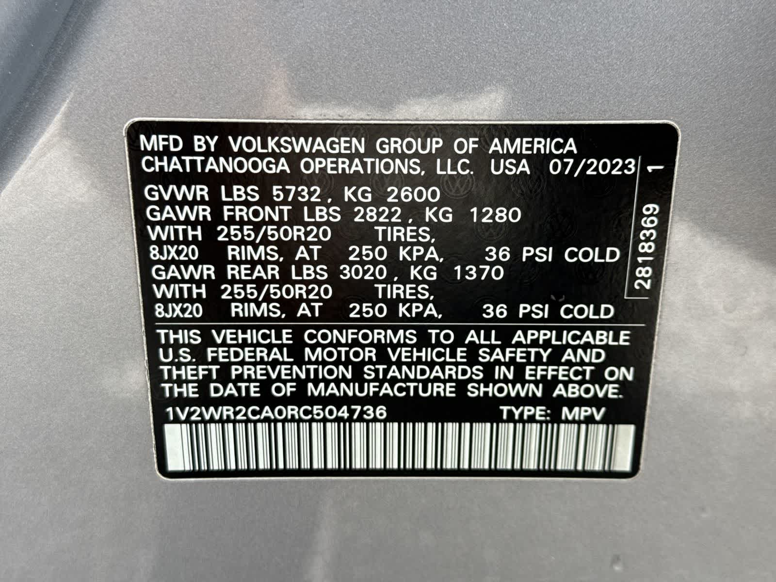 2024 Volkswagen Atlas 2.0T SE c/Tecnología