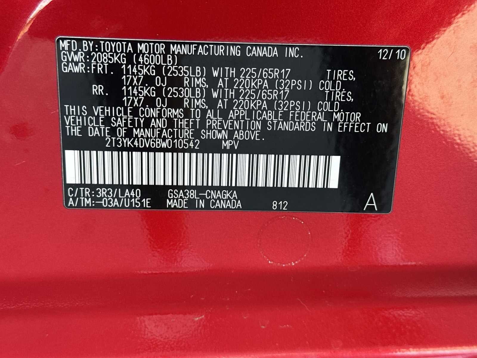 Toyota RAV4 Ltd 2011