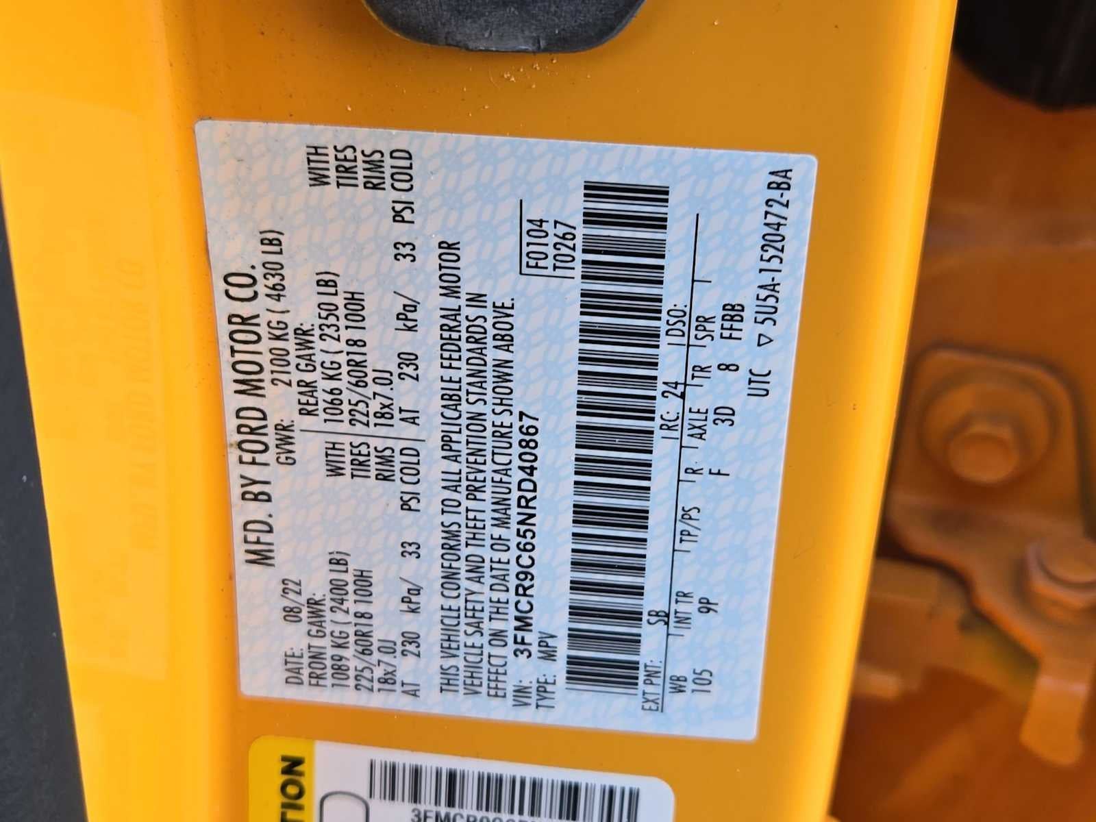 Ford Bronco Sport Outer Banks 2022