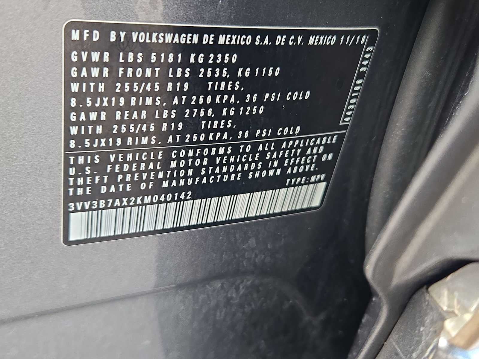 Volkswagen Tiguan SEL R-Line 2019