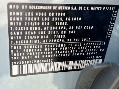 Volkswagen Taos 1.5T SE Negro de 2027