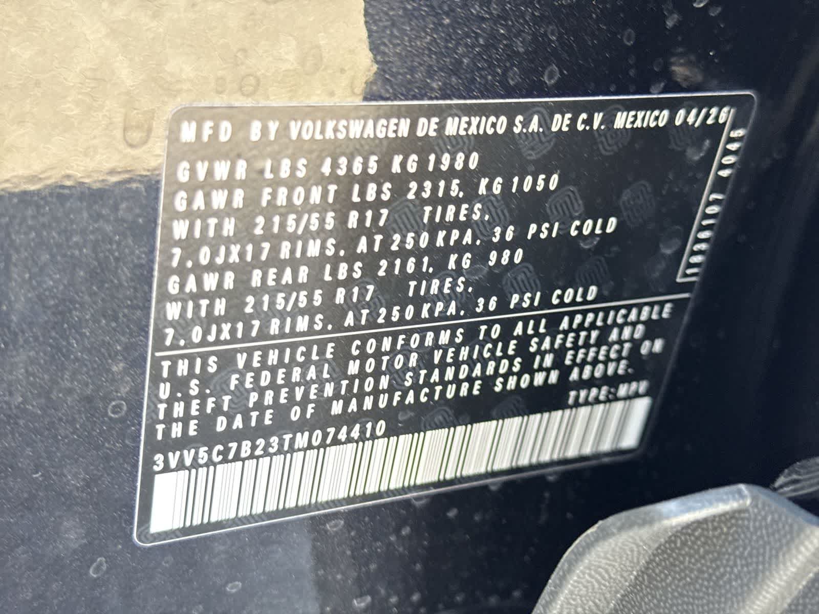 Volkswagen Taos 1.5T S 2026
