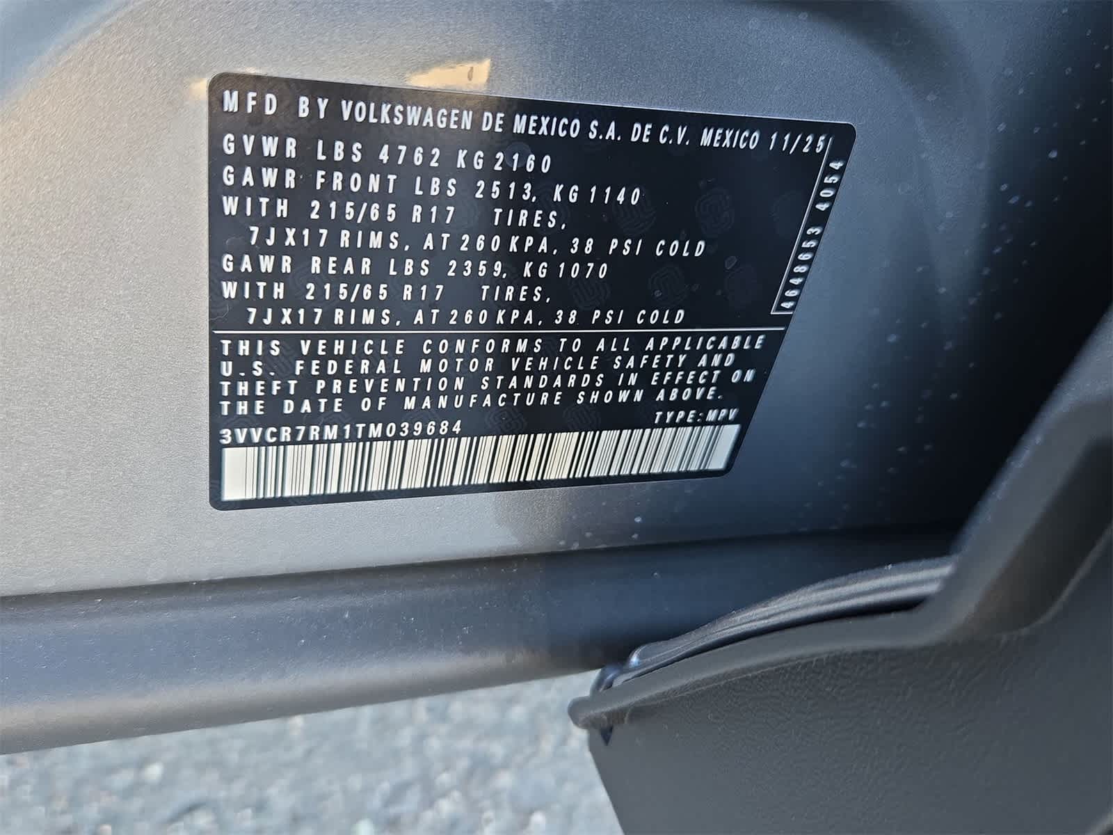 2026 Volkswagen Tiguan 2.0T S