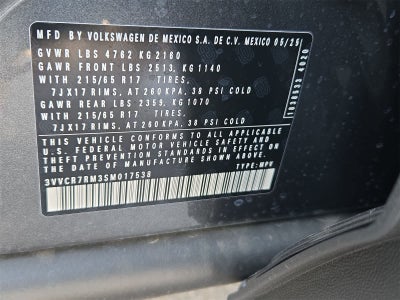 2025 Volkswagen Tiguan 2.0T S