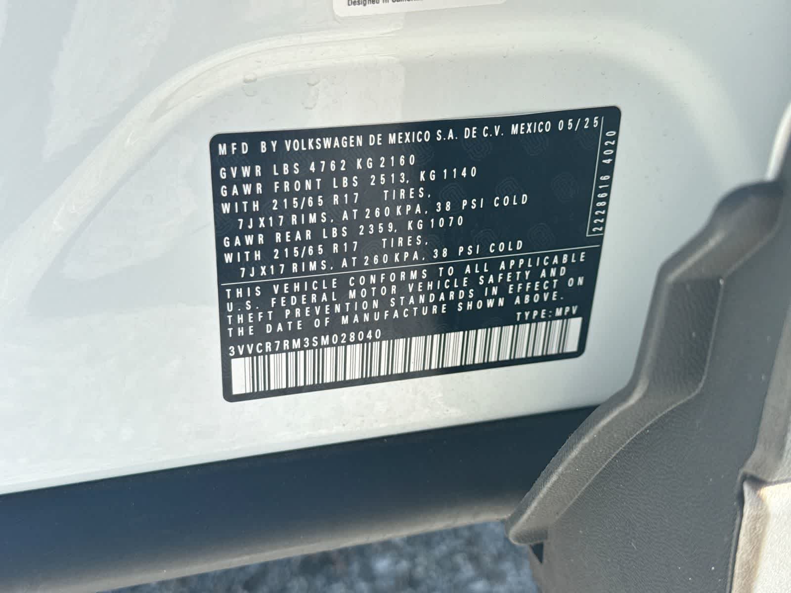 Volkswagen Tiguan S 2025