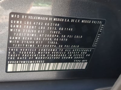 2025 Volkswagen Tiguan 2.0T S