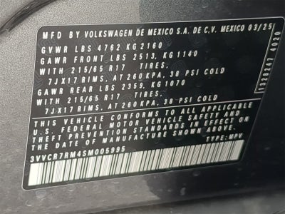 2025 Volkswagen Tiguan 2.0T S