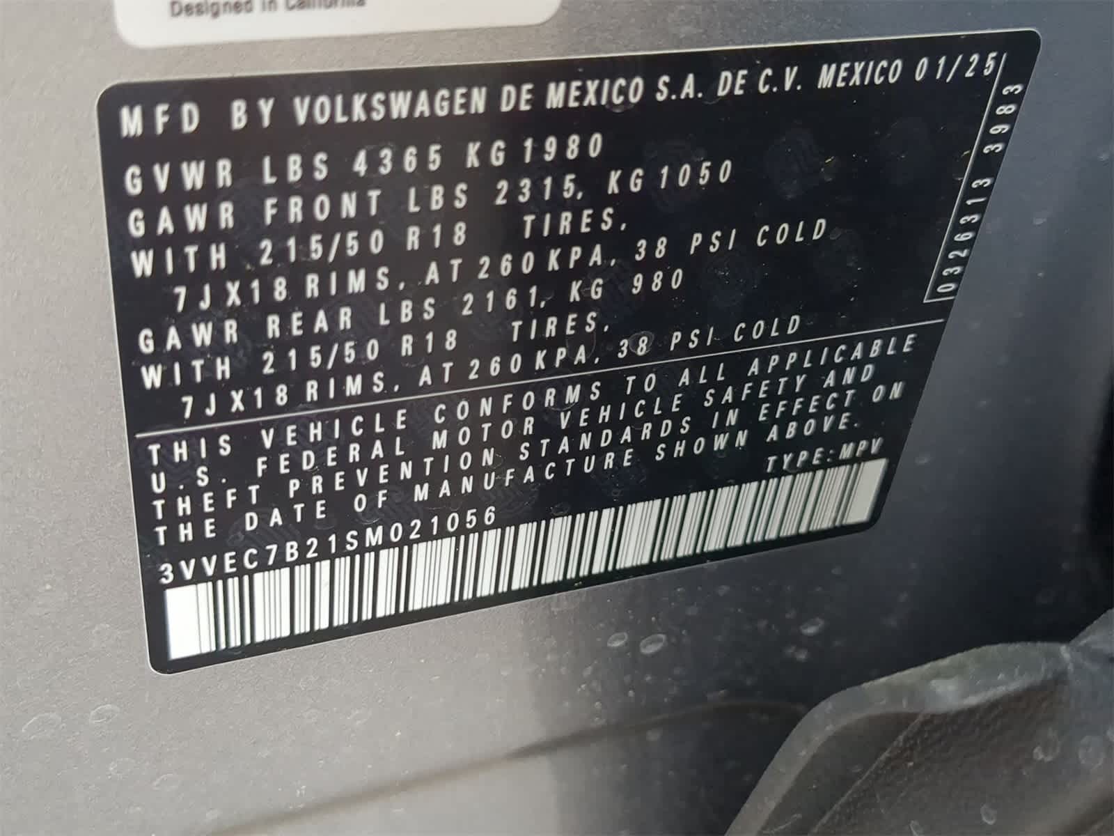 2025 Volkswagen Taos 1.5T SE