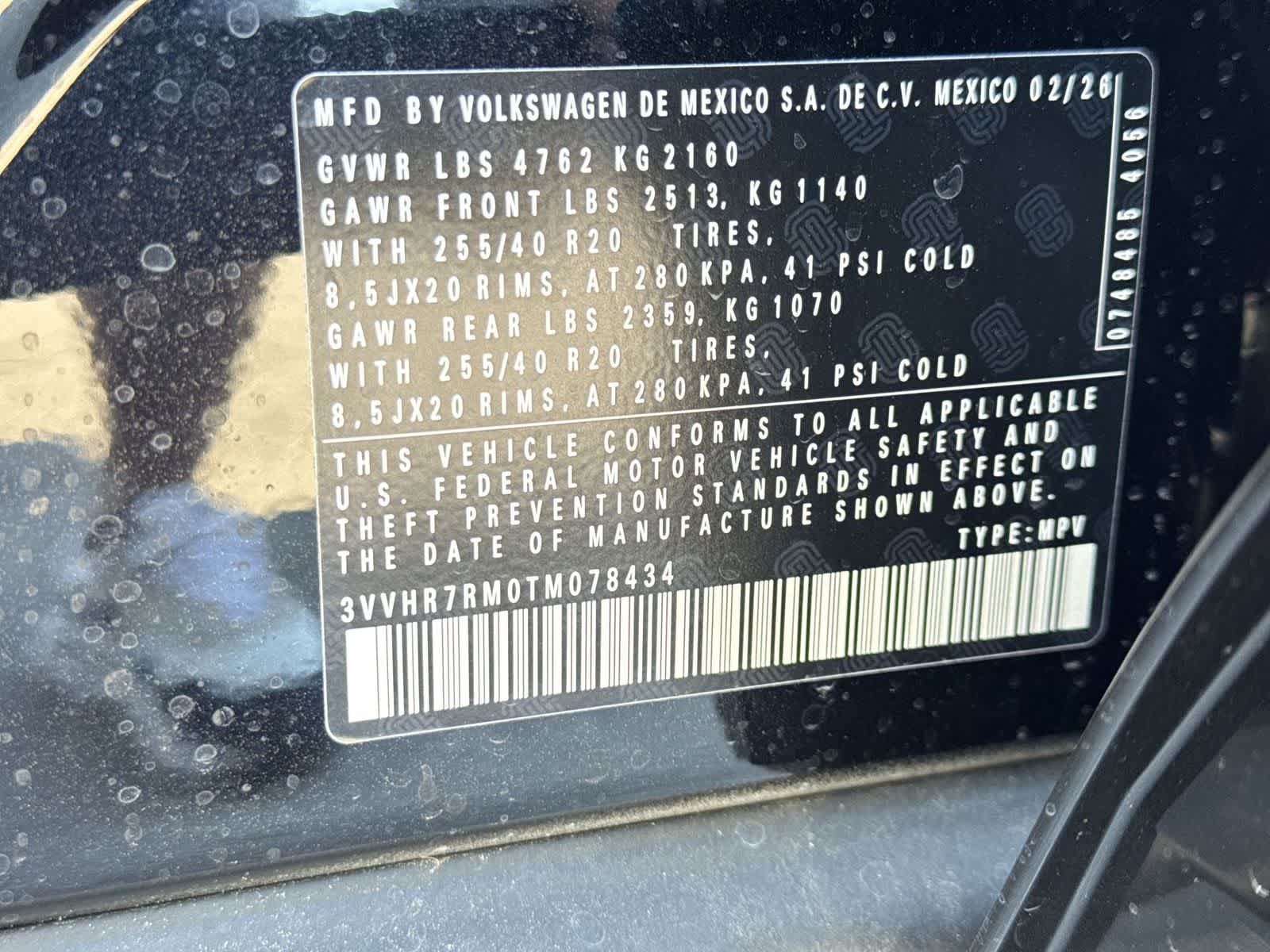 Volkswagen Tiguan 2.0T SE R-Line Negro 2026