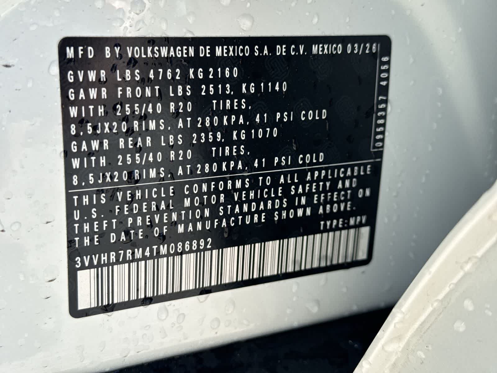 Volkswagen Tiguan 2.0T SE R-Line Negro 2026