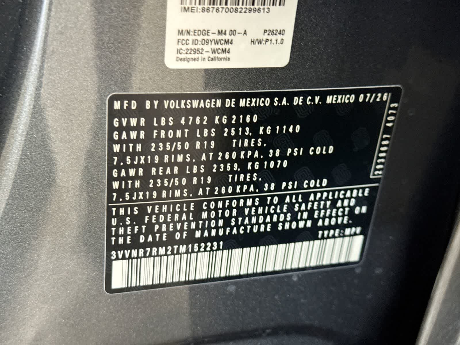 2026 Volkswagen Tiguan 2.0T SE