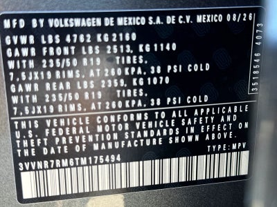 Volkswagen Tiguan SE 2026